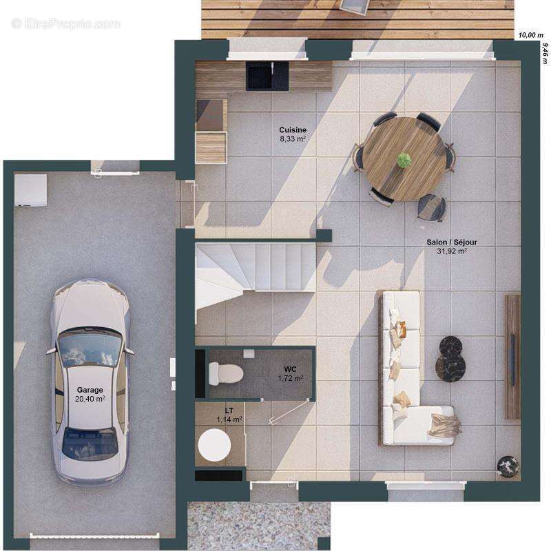 Maison 5 pièces 84 m2 - photo 3