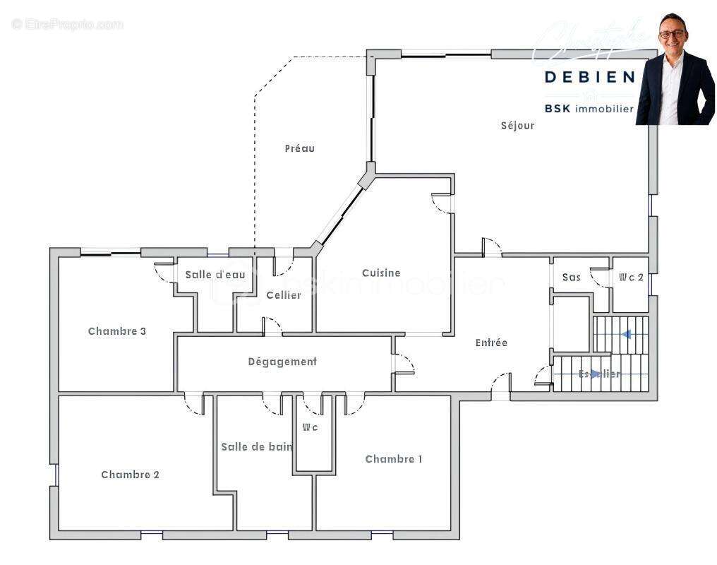 Maison familiale de plain-pied avec sous-sol aménagé, 4 chambres et grand jardin au calme – chavagnes-en-paillers - photo 18