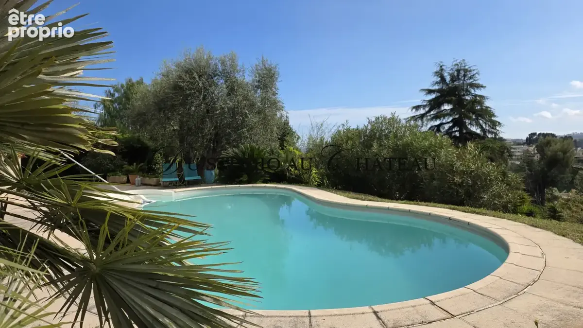 French riviera- cagnes sur mer superbe maison  au calme total avec piscine et vue mer exceptionnelle - 5 chamb - photo 2