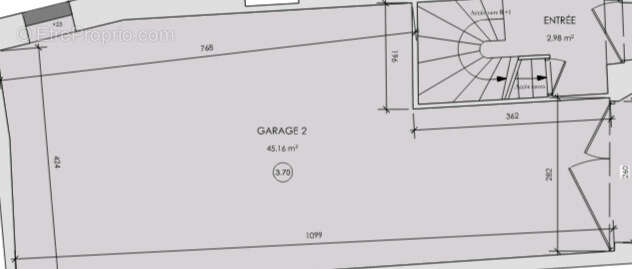 Garage , de 45m2 , Accès direct sur rue , proche du centre ville - photo 2