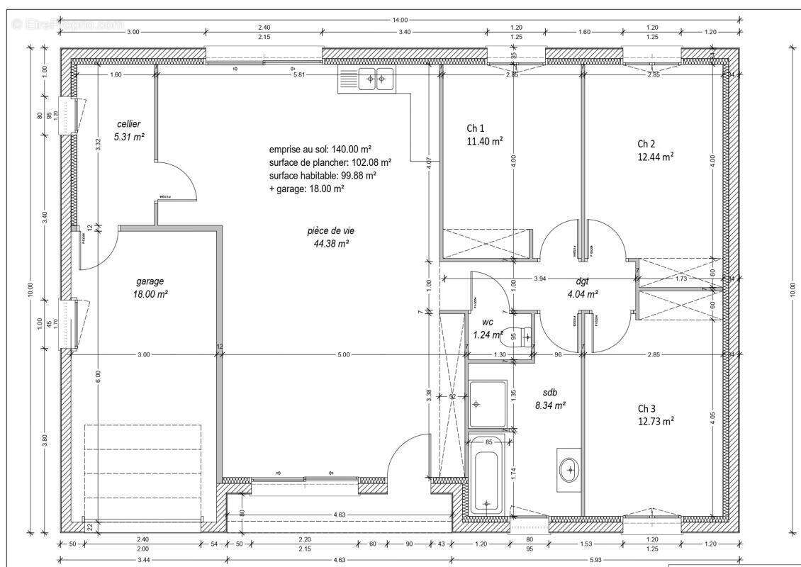 Maison 99 m² à Cognat-Lyonne  - photo 2