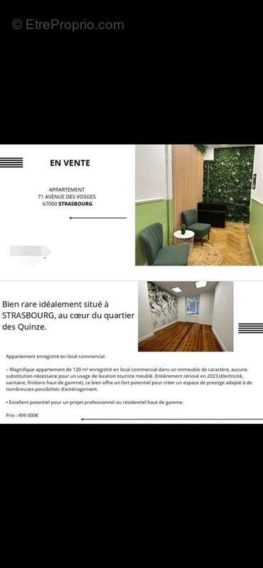 Appartement à STRASBOURG