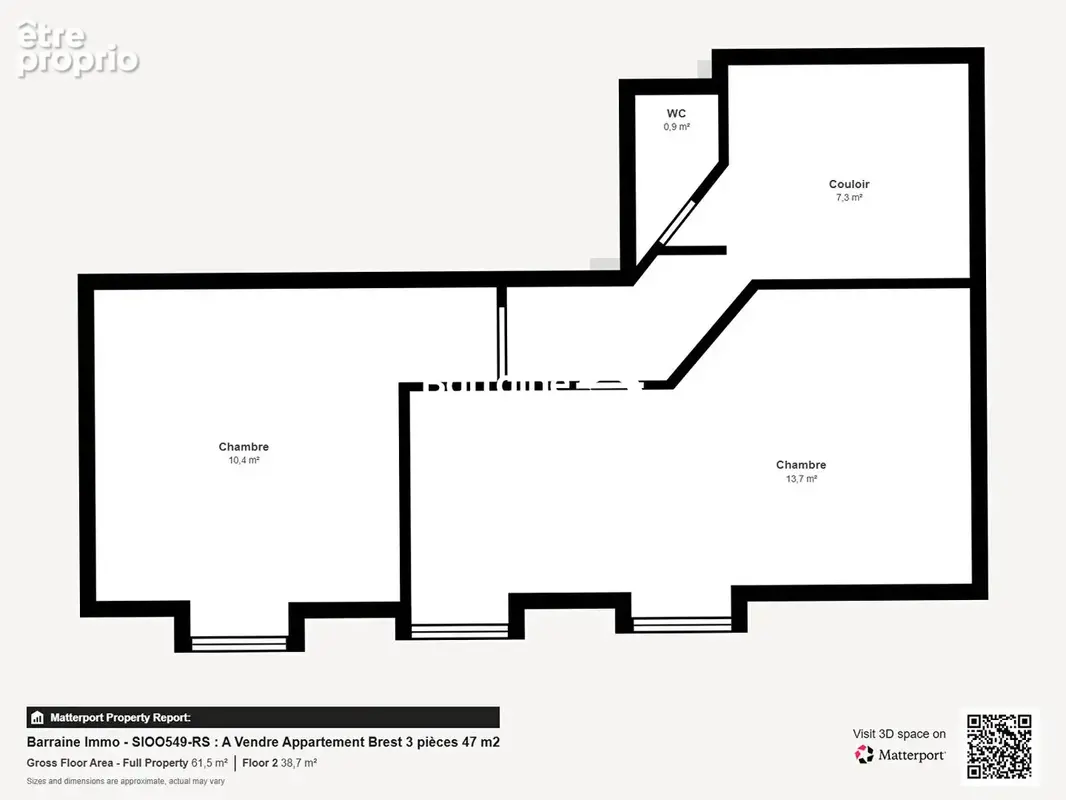 Exclusivité Brest - Secteur Saint Martin - Place Guérin - Appartement T3 Duplex situé en arrière cour - photo 5