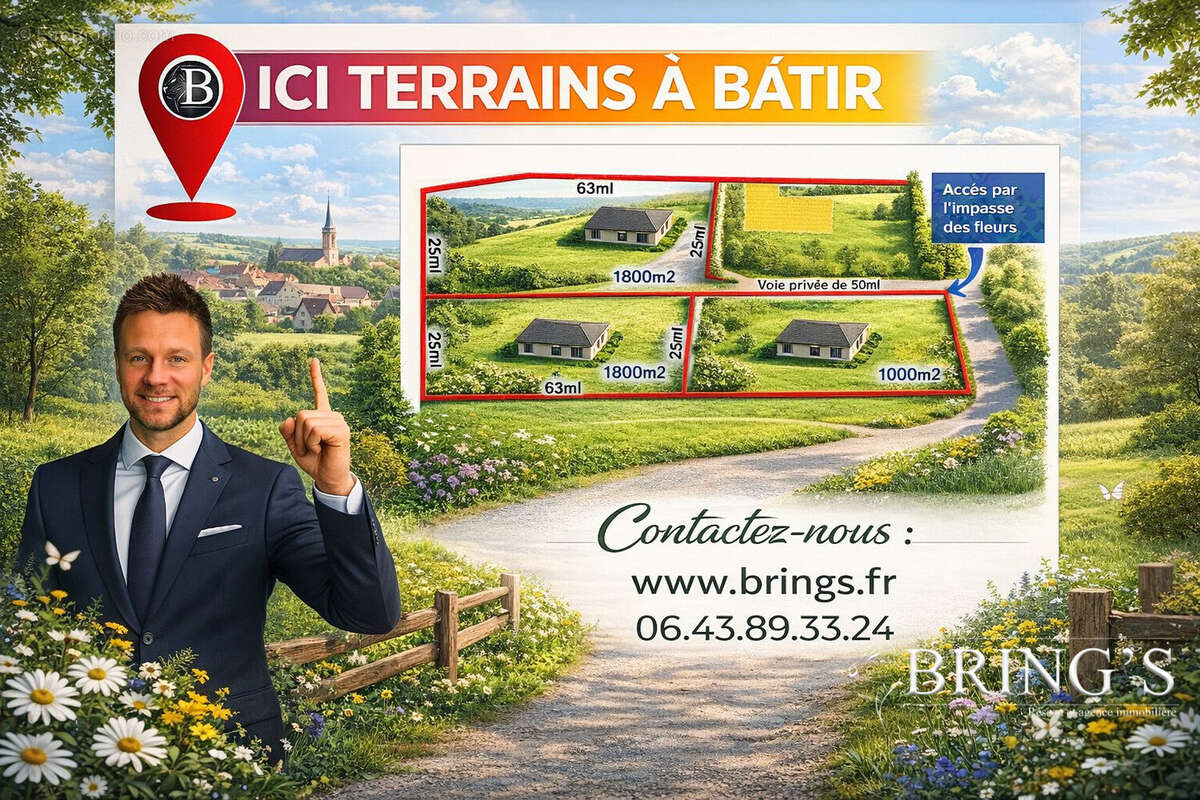 Terrain 1800 m² à Valleroy  - photo 3