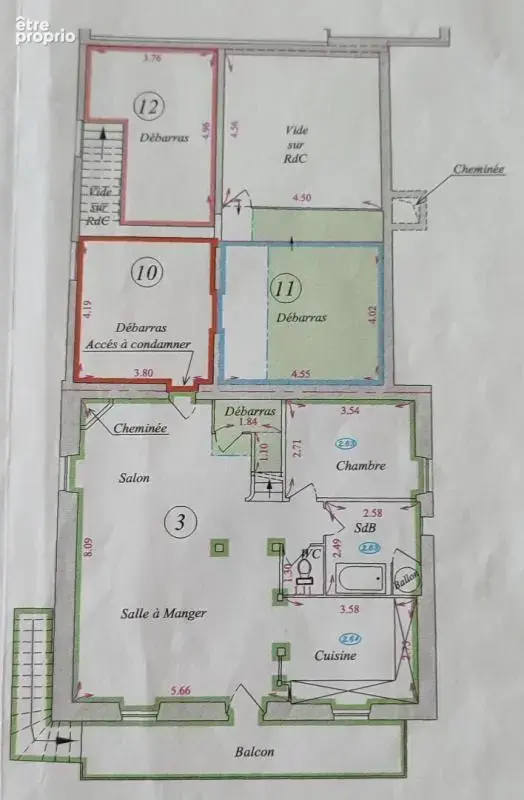 Appartement Tarnos 5 pièce(s) 91 m2 + 90m² à réhabiliter - photo 12