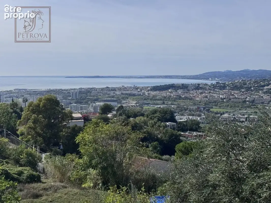 À vendre - nice fabron - terrain constructible - vue mer panoramique - photo 1