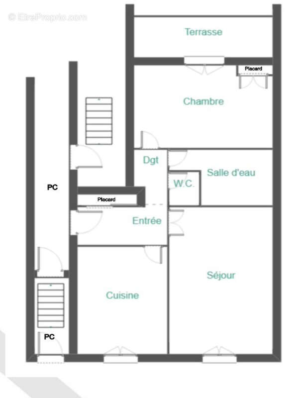 Appartement type 3 63 m2 avec cave et terrasse - photo 13