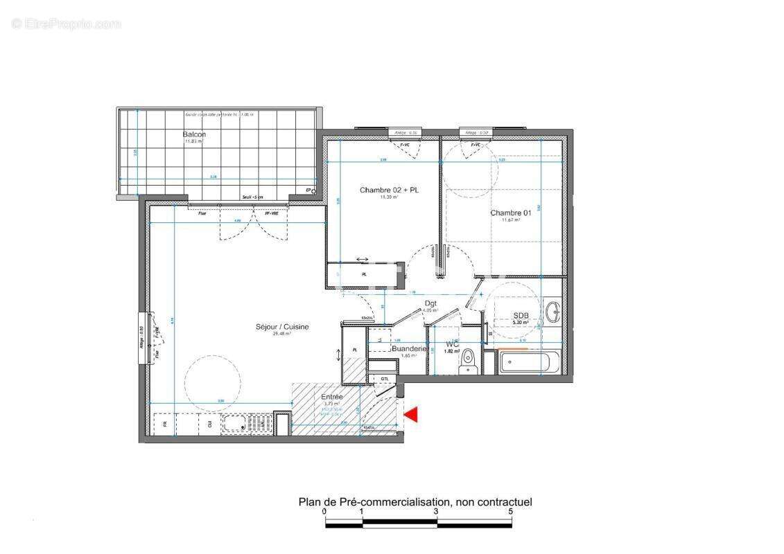 Appartement à SAINT-PIERRE-DE-CHANDIEU