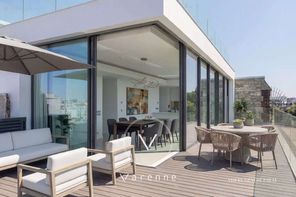 Paris 14e - Parc Montsouris - Duplex d'exception rénové à vendre -  5 pièces - 3 chambres - Terrasses - 250 m² - photo 5