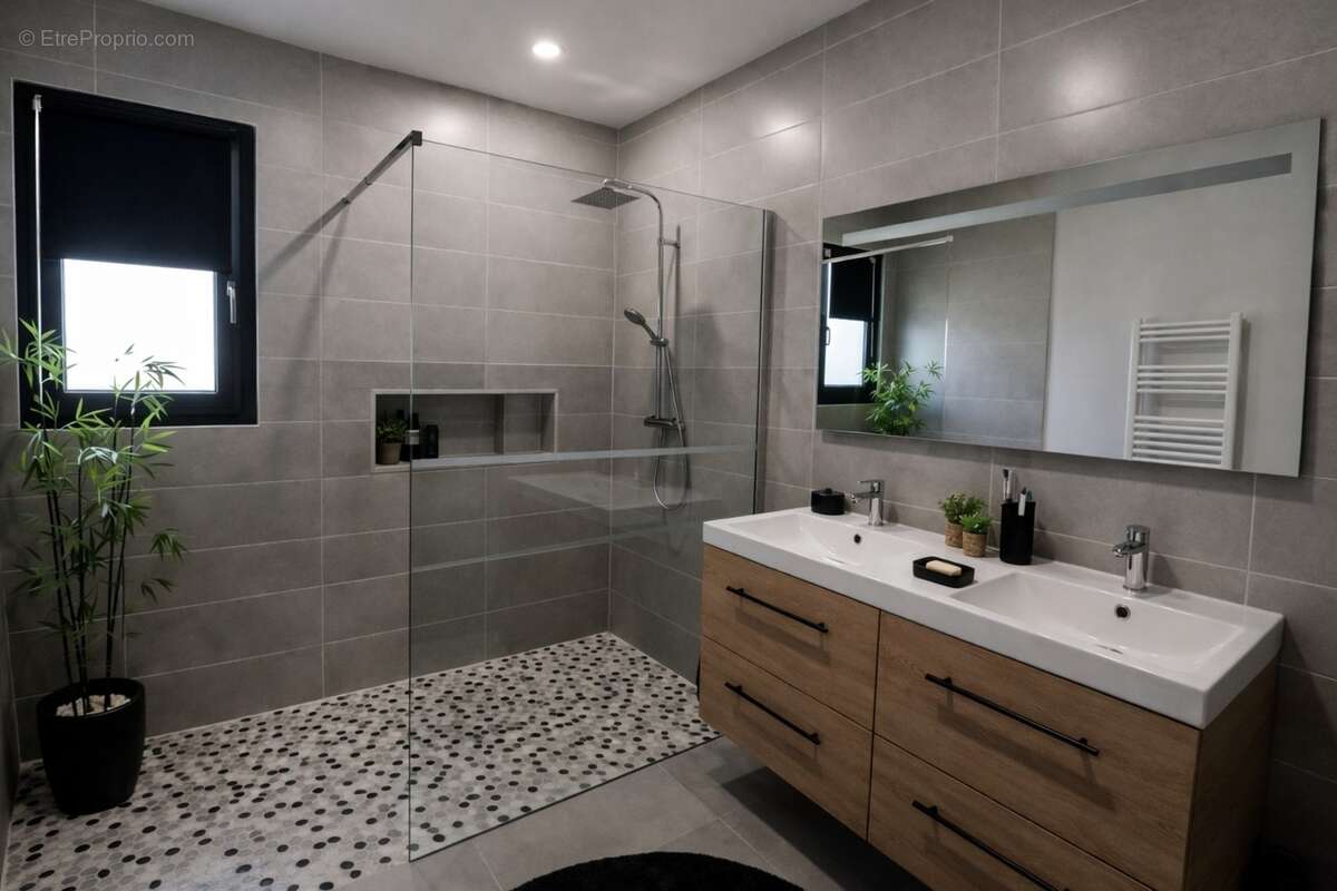 Villa plain-pied contemporaine 3 chambres avec suite parentale et terrain piscinable - photo 11