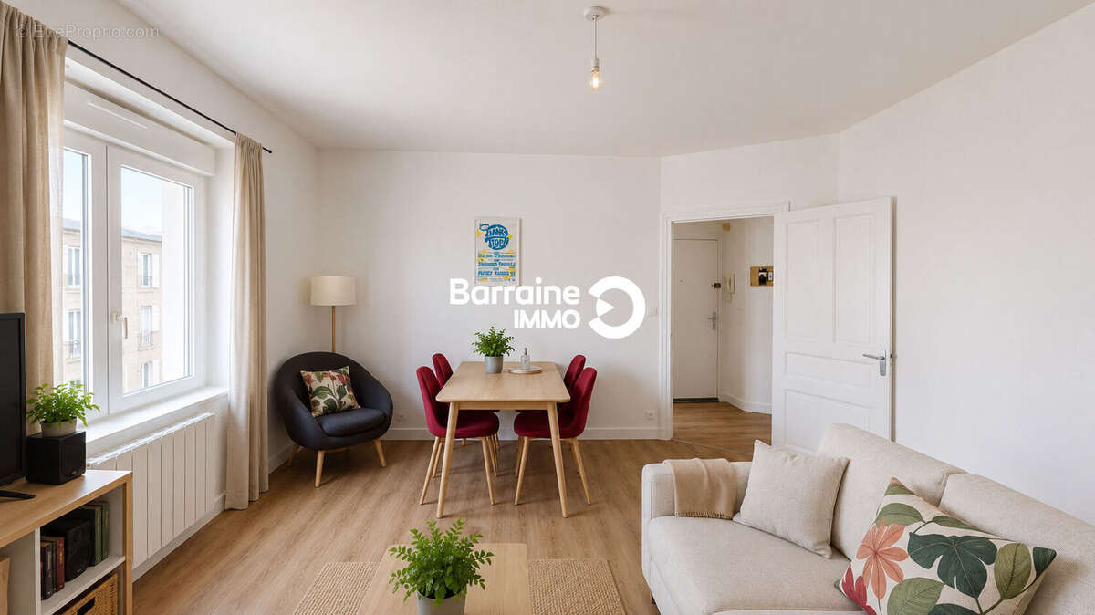 Exclusivité à Brest Centre Ville - Charmant T2 refait à neuf au dernier étage à vendre ! - photo 3
