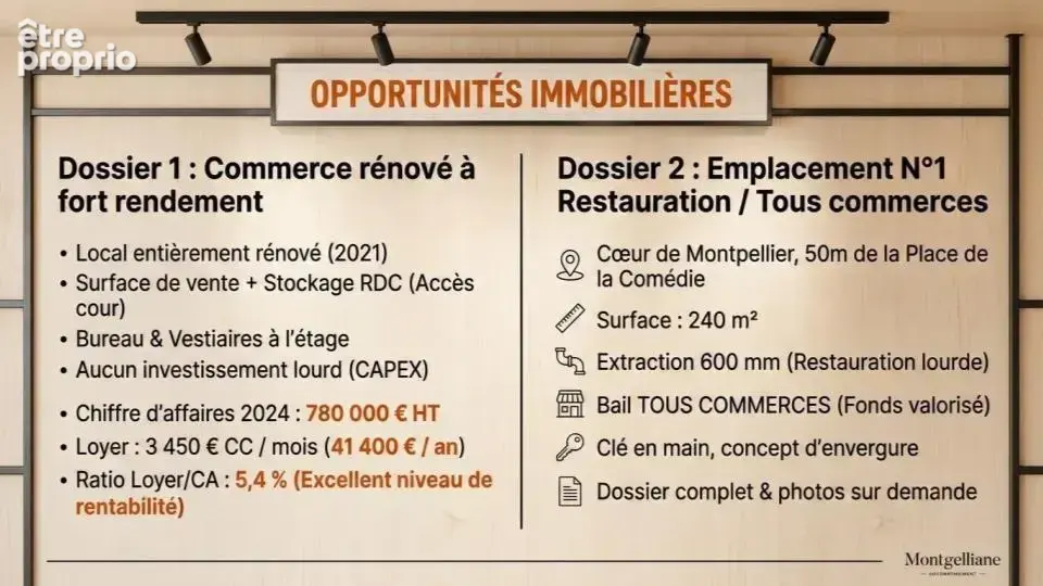 Photo Commerce à Montpellier au prix de 330 000€