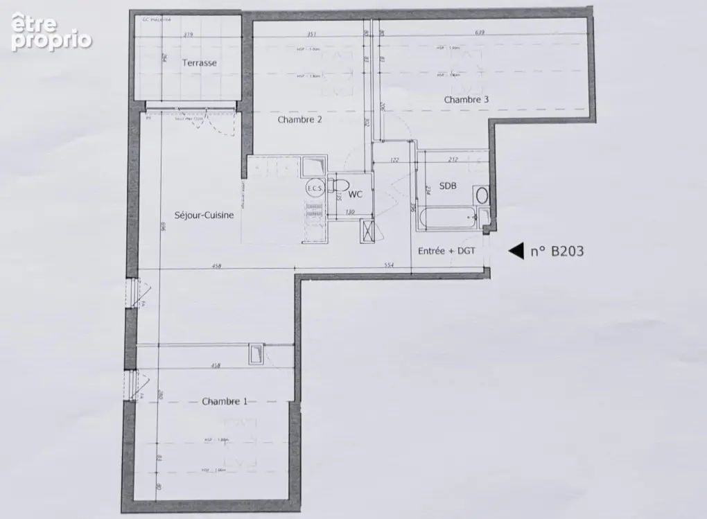 Appartement Marnaz 4 pièce(s) 82 m2 avec terrasse 8,42m² - photo 4