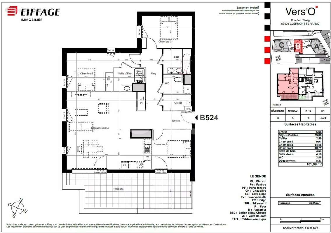Appartement à CLERMONT-FERRAND