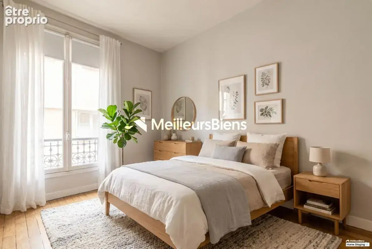 Paris 4è : Arsenal : Appartement haussmannien, 2 pièces de 54 m², parquet, moulures, cheminée et balcon - photo 12