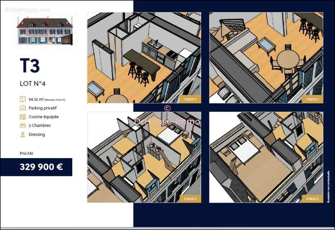 Appartement à SAINTE-ANNE-D'AURAY