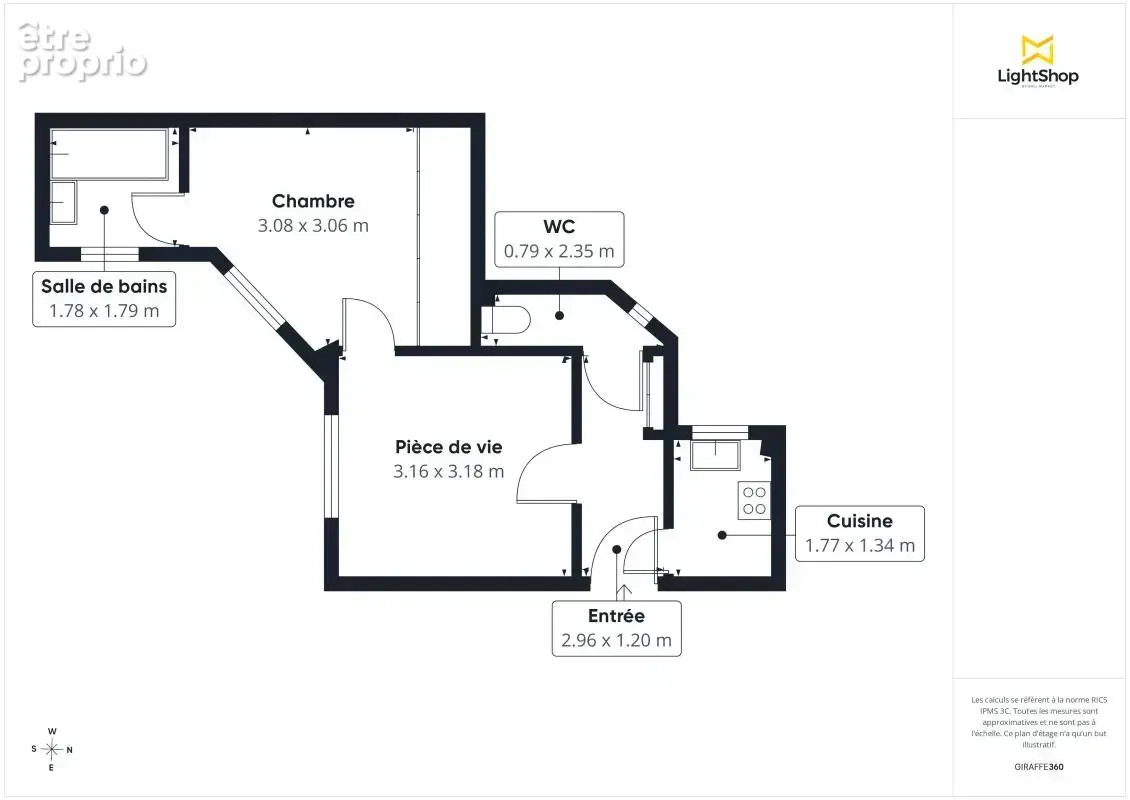 Appartement 2 pièces de 31,5 m² très lumineux - Dernier étage - Ascenseur - Rue Saint-Denis, Colombes - photo 16