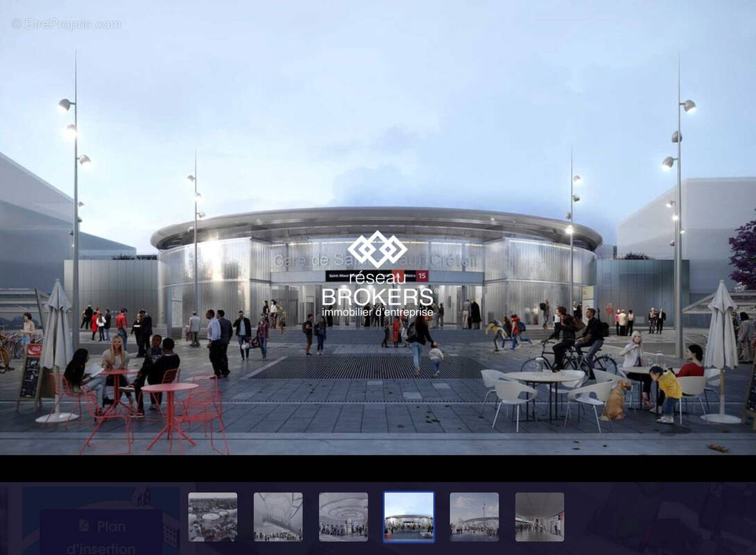 Local face au parvis après travaux - Commerce à SAINT-MAUR-DES-FOSSES