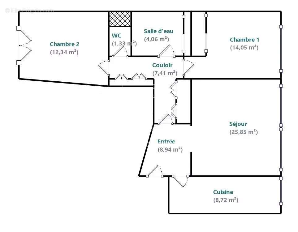 Appartement à PARIS-16E
