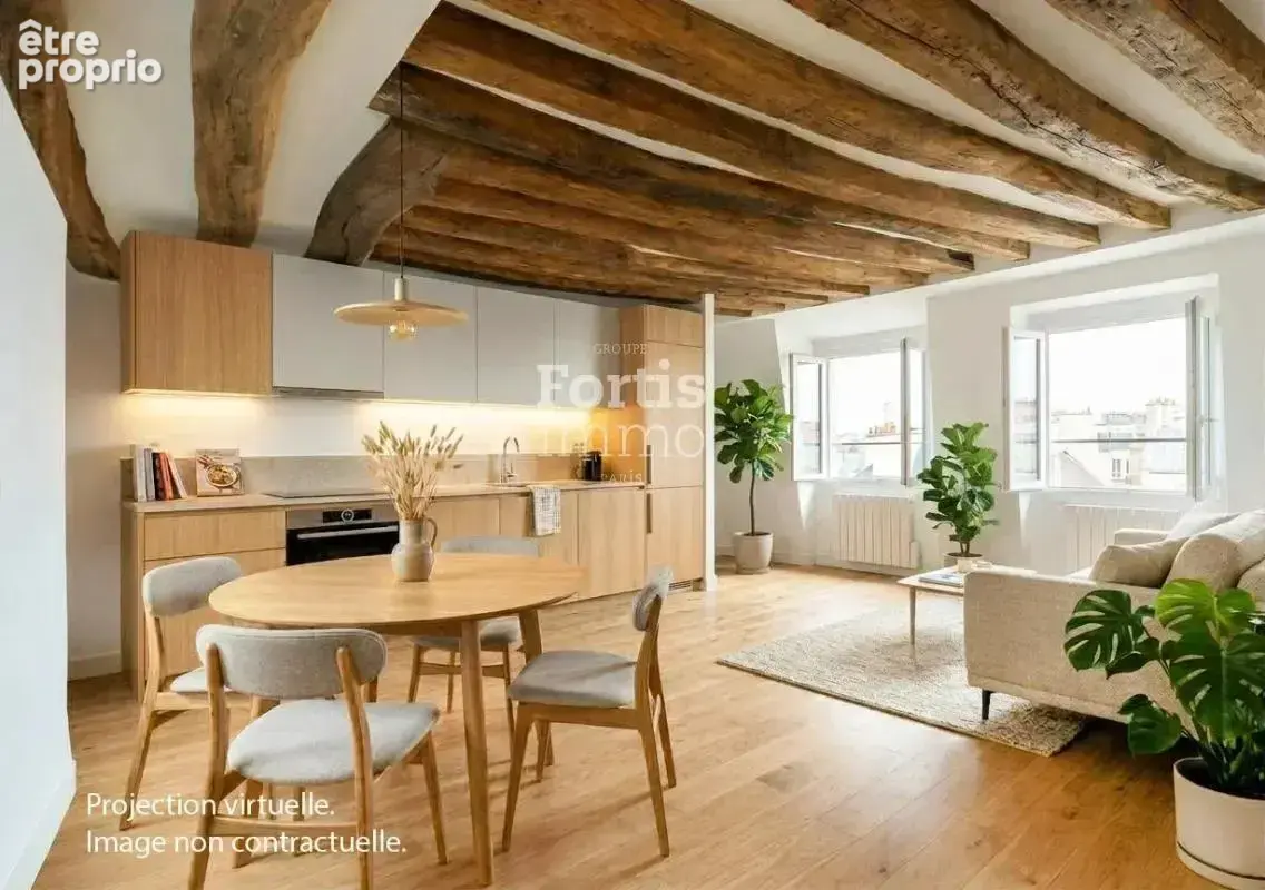 Paris 2 - duplex de 3 pieces, dernier etage avec vue degagee - photo 3