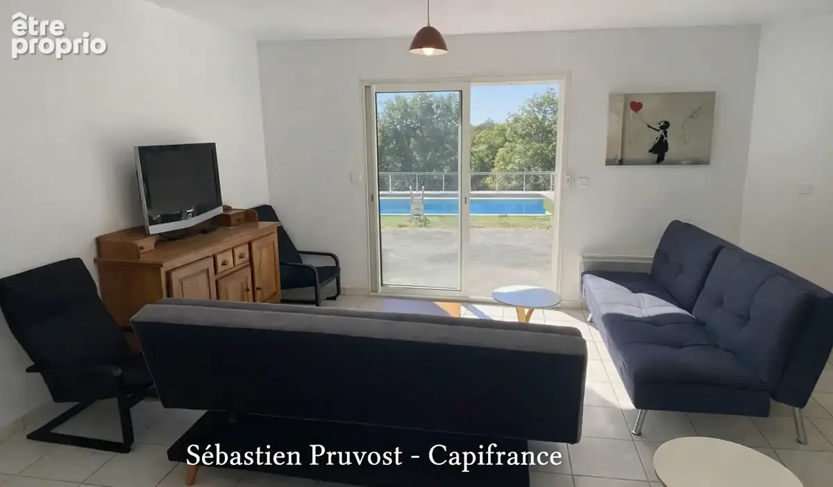 Maison Plain-pied 113.5m2+21.5m2 avec un gîte à vendre 4 pièces BRANTOME (24) - Garage, piscine chauffée 11x5 avec sa plage et c - photo 3