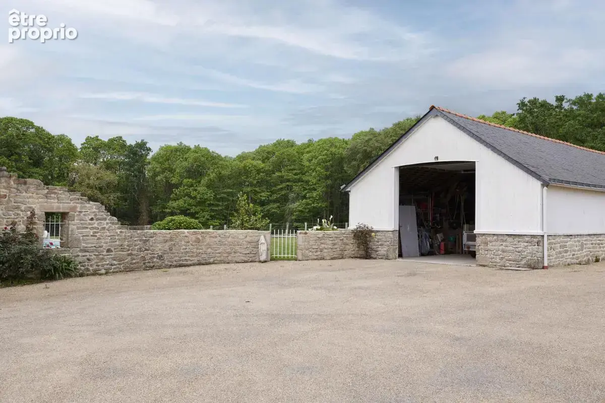 Longère en pierre, grand terrain, annexes et piscine - photo 22