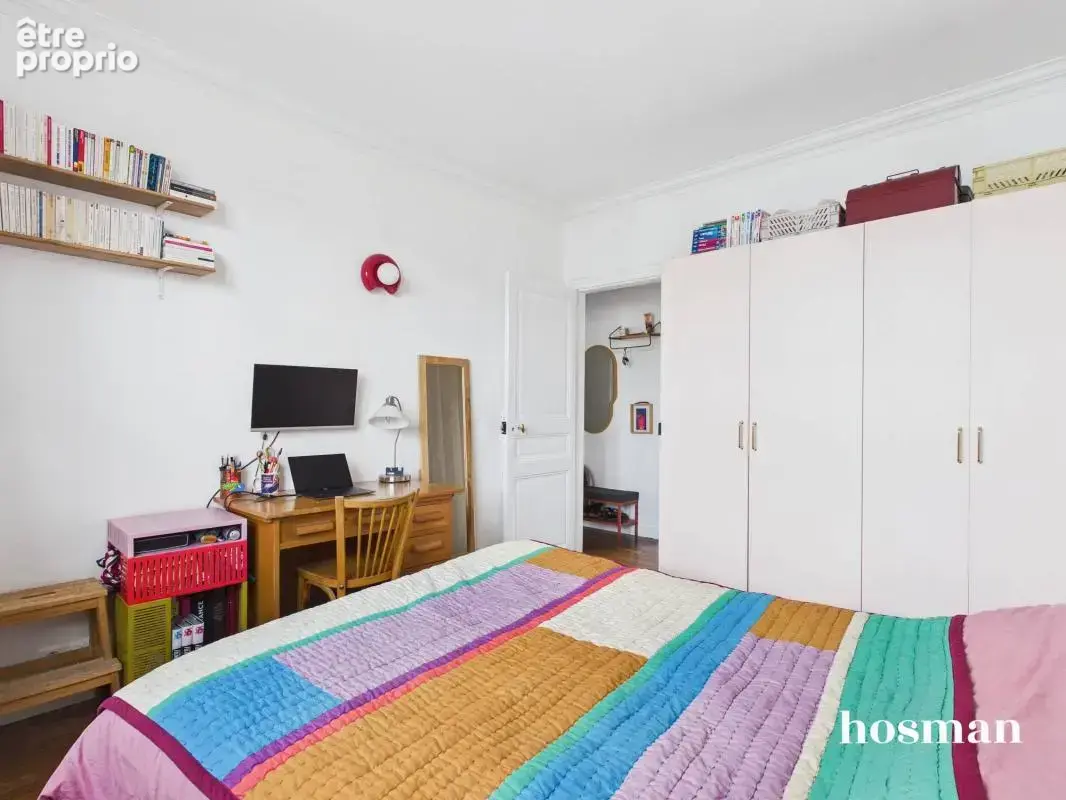 Paris 18ᵉ – 2 pièces avec ascenseur  37 m²  5ᵉ étage  calme & lumineux  cave - photo 12