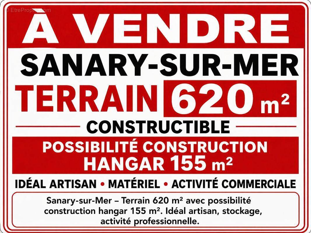 Terrain à SANARY-SUR-MER