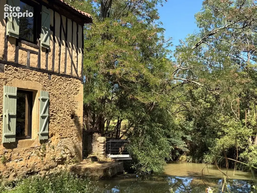 Marciac(32) proche: authentique moulin seigneurial d'exception  des xiv-xviiis, caché, avec son bief baignable, 1.5 hectare, élé - photo 19