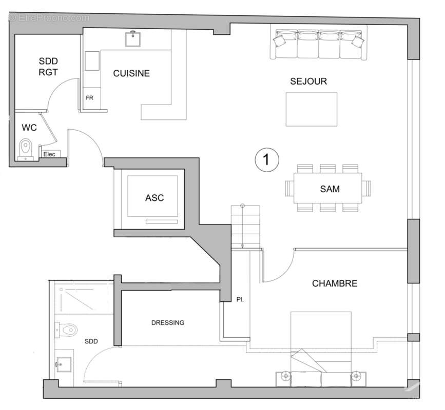 Appartement à BORDEAUX