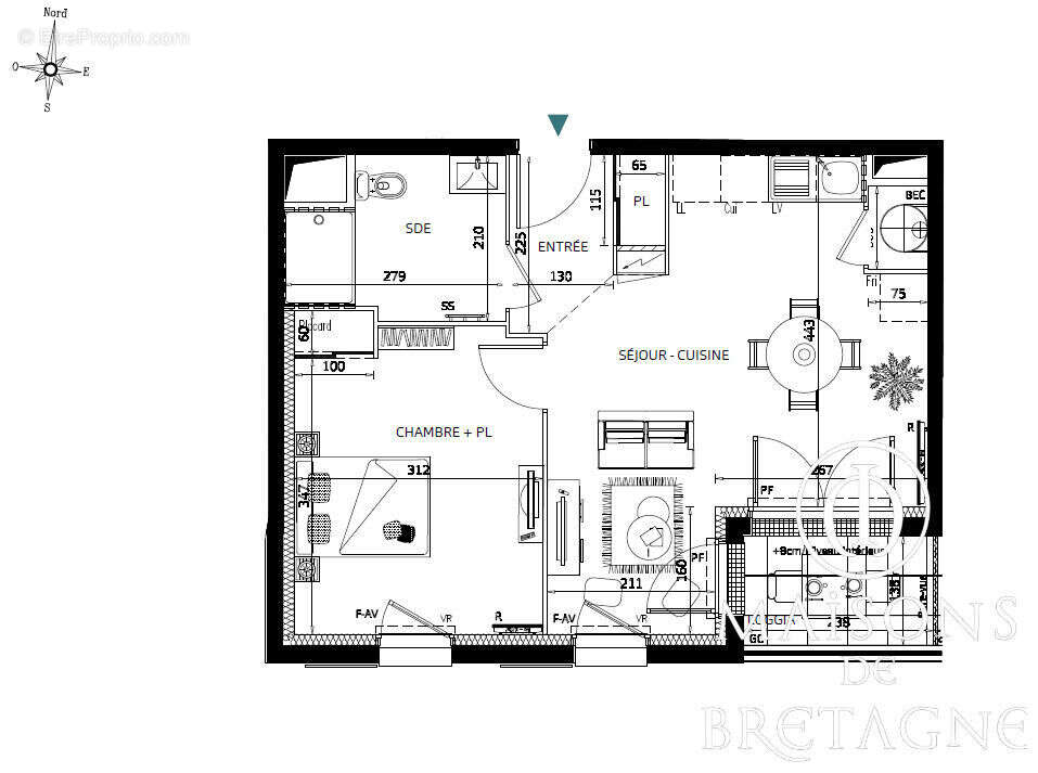 Appartement Type 2 à  Pont Aven proche centre - photo 2