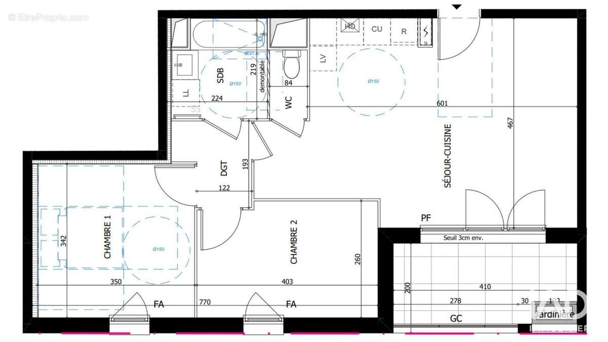 Appartement 59 m² à Valence  - photo 4