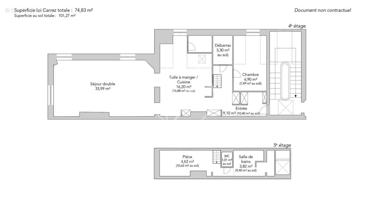 Appartement à PARIS-3E