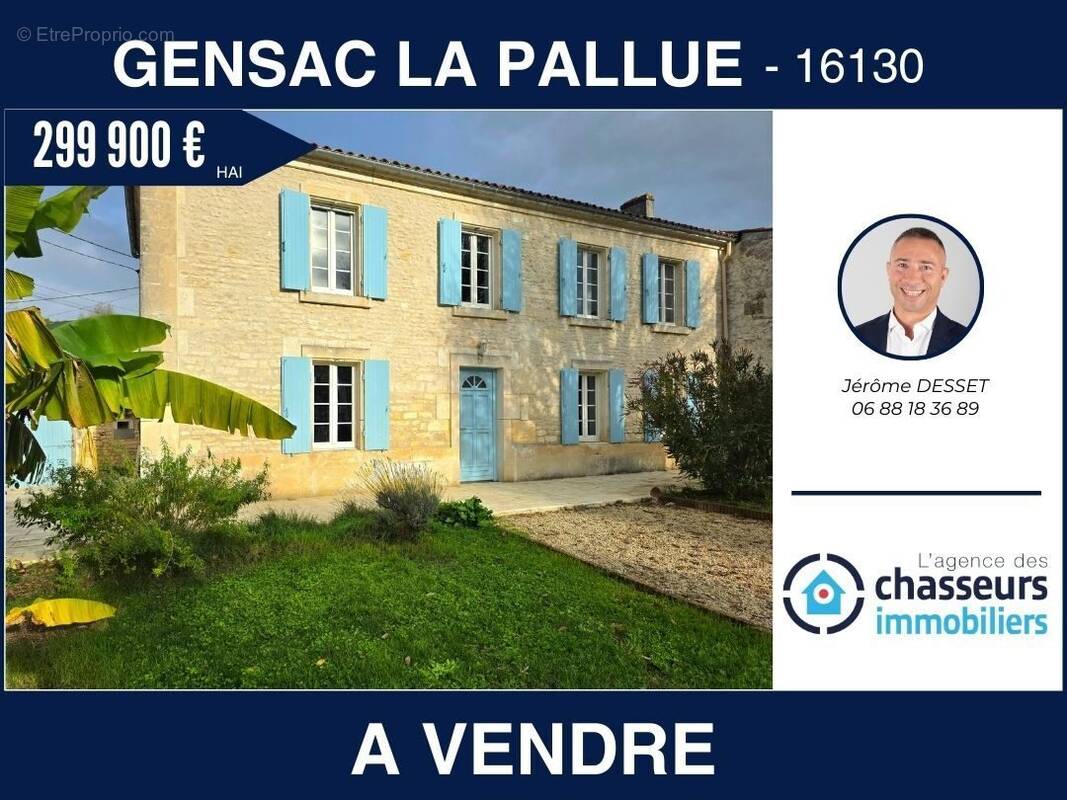Maison à GENSAC-LA-PALLUE