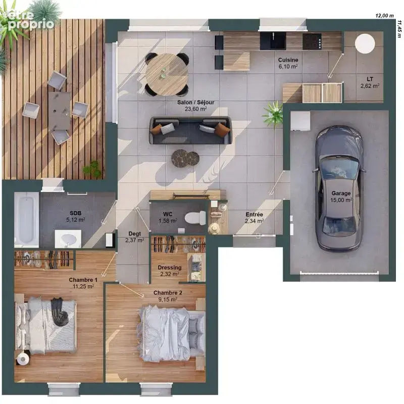 Maison 4 pièces 66 m2 - photo 8