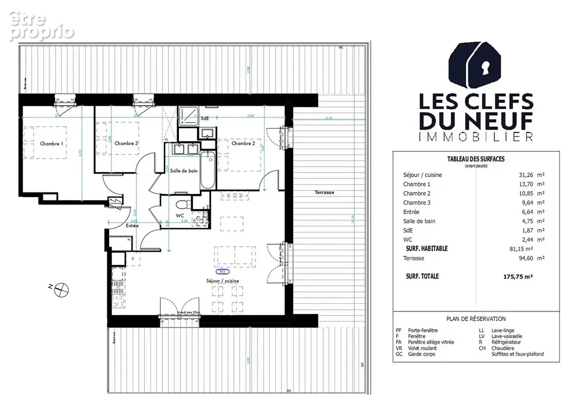 Appartement Toulouse 4 pièces de 85m² + 95m² de Terrasse + 2 Parkings sous-sol ! PECH DAVID - photo 6
