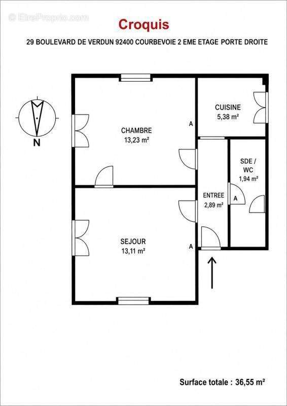 Appartement à COURBEVOIE