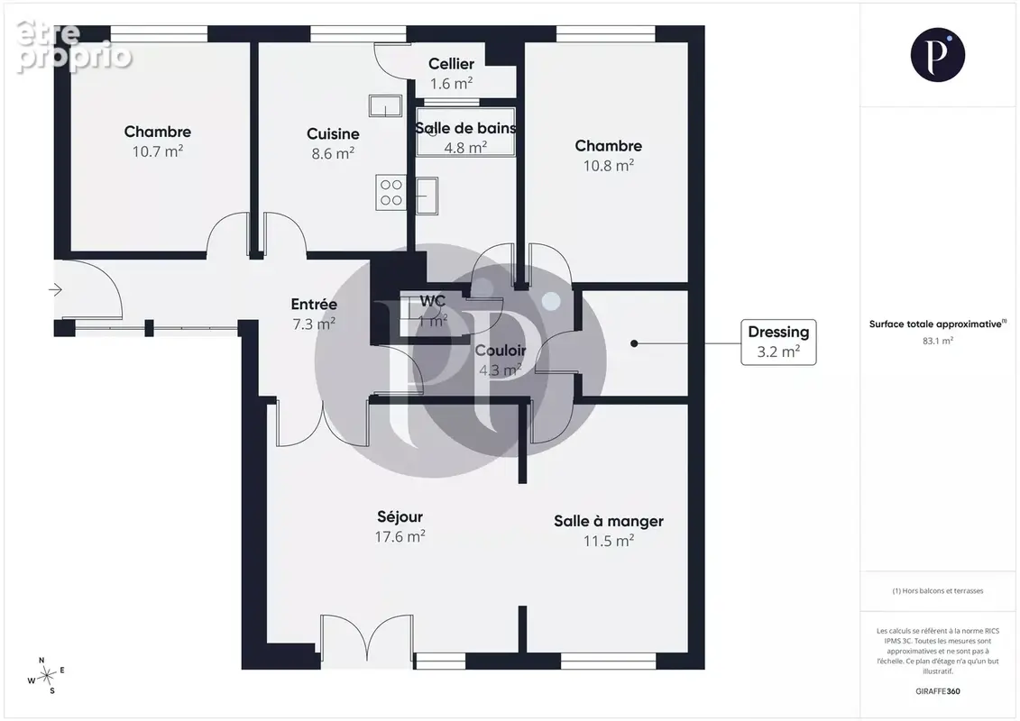 Appartement 4 pieces avec balcon et box - photo 12