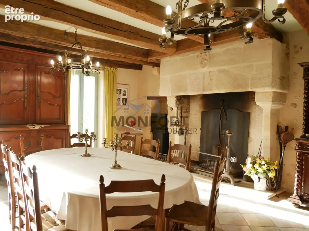 Authentique maison de caractère avec dépendances, cour en pierre et vue sur les vignobles de Saint-Émilion - photo 4