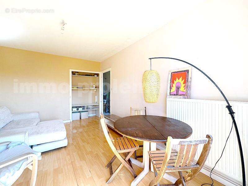 Appartement_T3_Ambilly_proche_frontière_Suisse_DOUANE_TRAM_CEVA_LEMAN_EXPRESS_GENEVE_VOIE_VERTE_secteur_calme_cuisine_moderne_équipée_ouverte_Séjour_Saleve_Vue_Dégagée - Appartement à AMBILLY