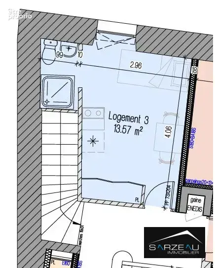 Appartement 1 pièce 14 m² à vendre à Sarzeau (56370) - photo 2