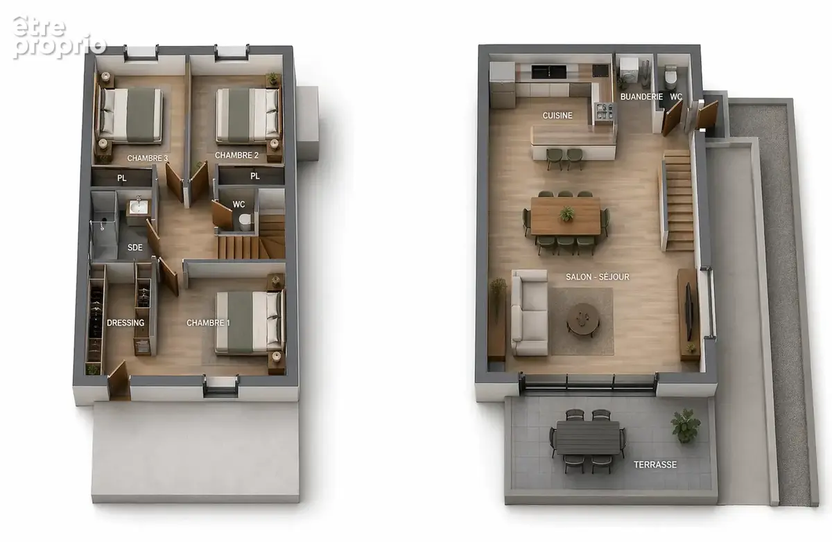 Dernier lot - pignet de rohan - proche commerces - maison 110 m2 t4 - jardin - piscine - parkings - 540 000 € - photo 3