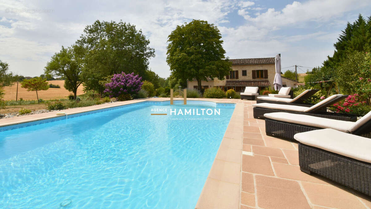 Propriété avec un garage spacieux, une piscine et un grand étang près de cordes-sur-ciel - photo 3