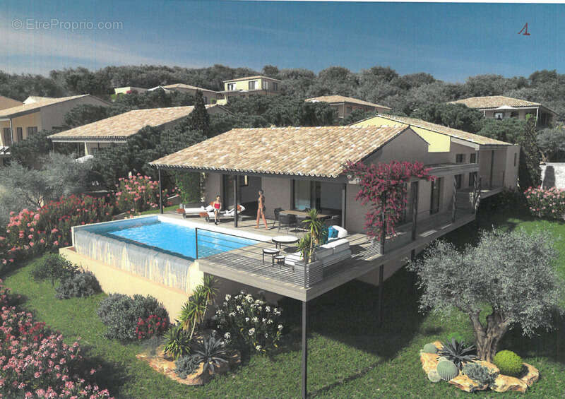 Sari solenzara (20) maison 133m² terrain de 772m² piscine a debordement - vue mer - photo 2