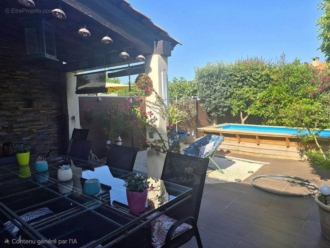 Maison  4 pièce(s) 80 m2, piscine et jardin - photo 11