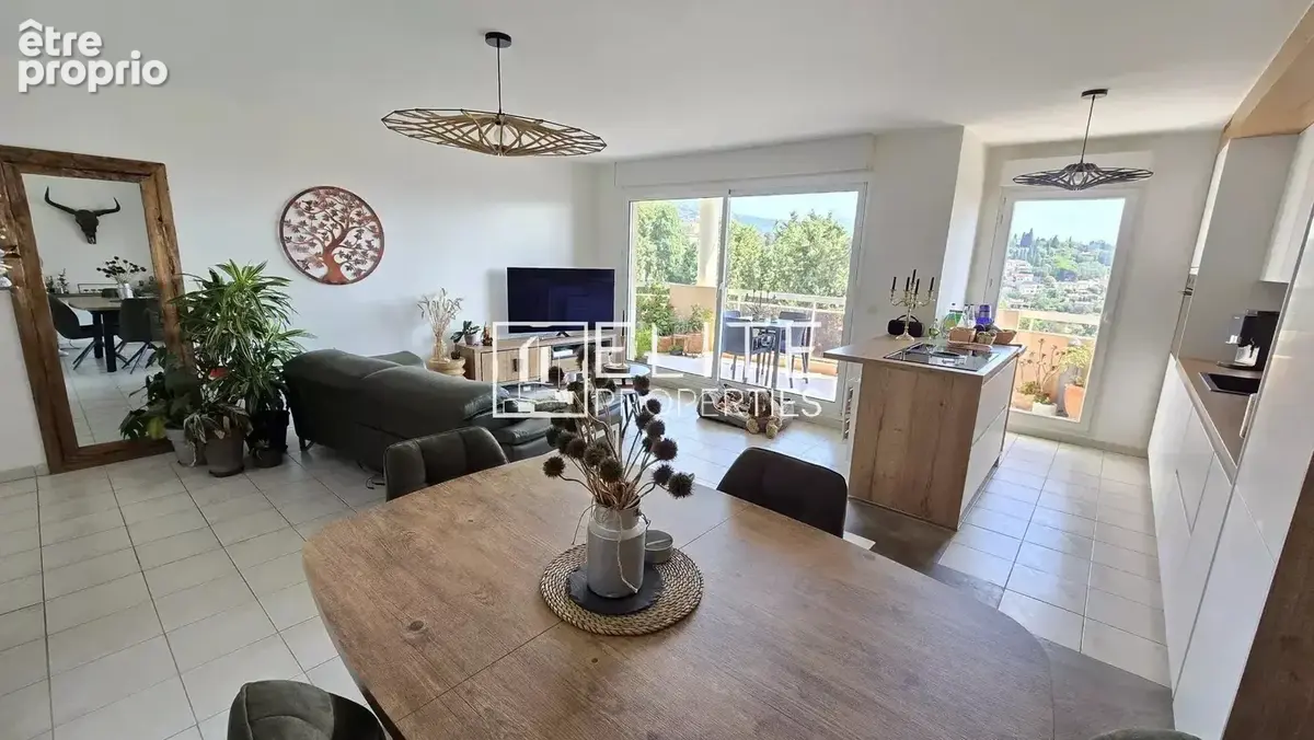 Appartement 3 pieces 72m² + parking grasse - photo 2