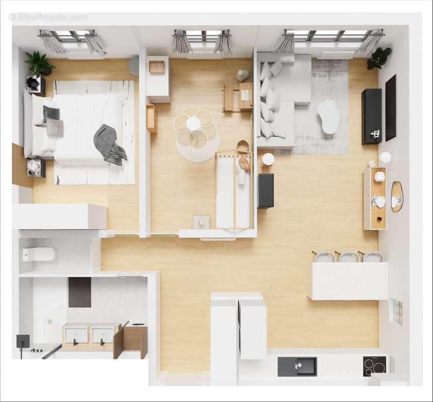 Appartement 71 m² à Entrange  - photo 6