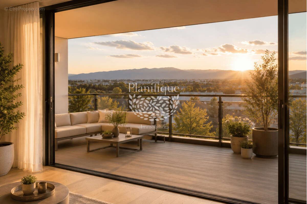 Ferney-Voltaire : sublime cinq pièces avec double balcon aux portes de la Suisse - photo 3