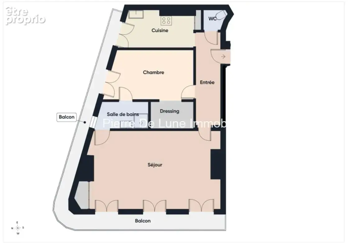 NUE-PROPRIETE - 2 pièces spacieux, vue exceptionnelle - photo 8