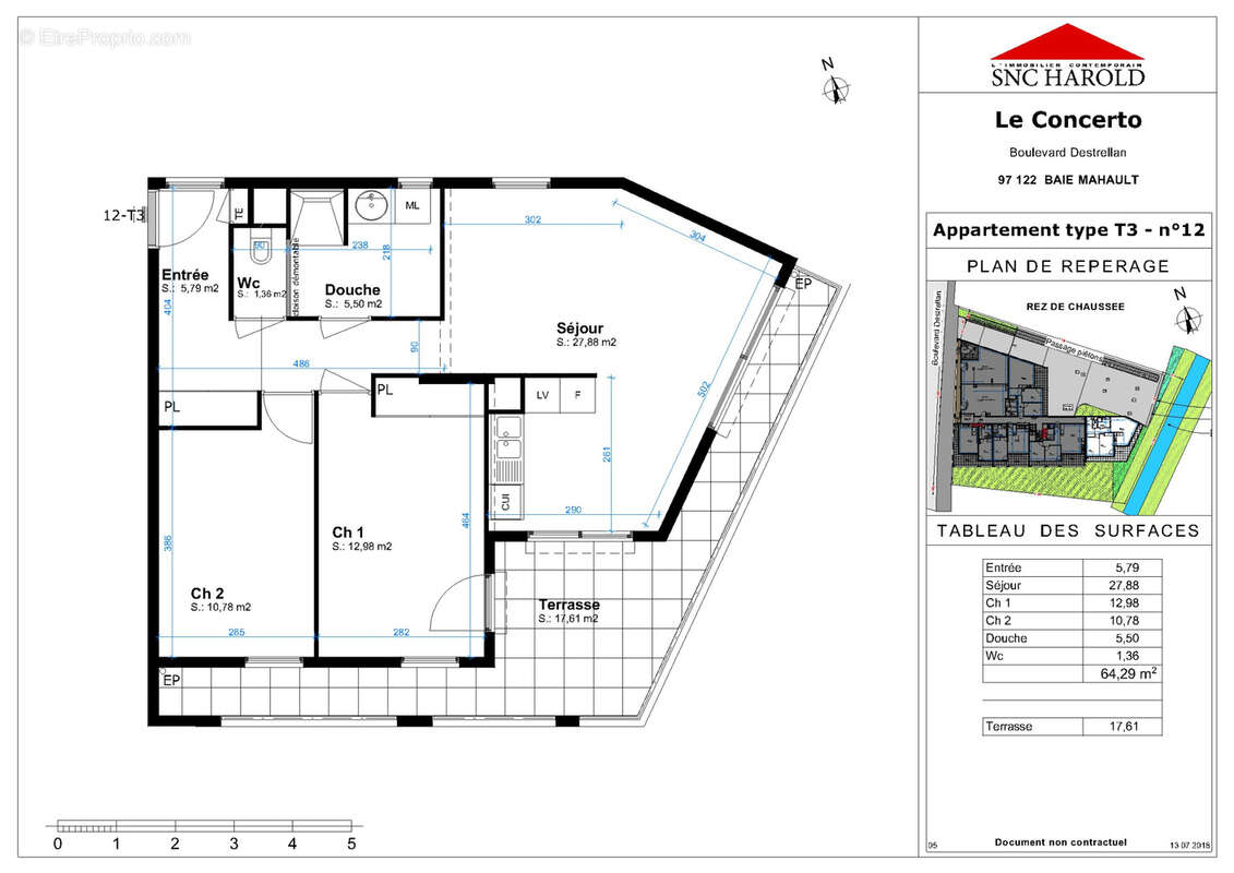Appartement à BAIE-MAHAULT